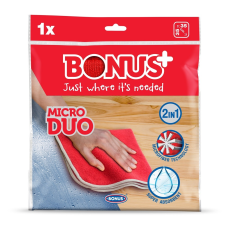 Bonus Törlőkendő mikroszálas Bonus Micro DUO 2in1 B643 tisztító- és takarítószer, higiénia