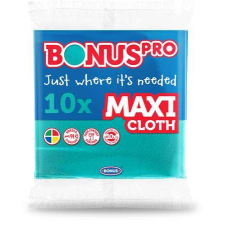 Bonus Törlőkendő, univerzális, 10 db, BONUS &quot;MAXI&quot;, zöld takarító és háztartási eszköz