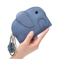  Bőr elefánt pénztárca - Kék pénztárca