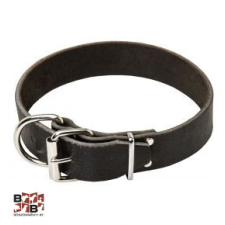  Bőr kutyanyakörv hasított 40mm nyakörv, póráz, hám kutyáknak
