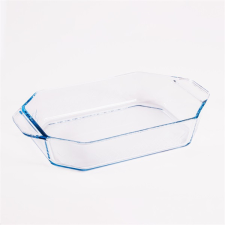 BORCAM hatszögletű hőálló üvegedény fogóval 2.750ml, 361*210*64mm sütés és főzés