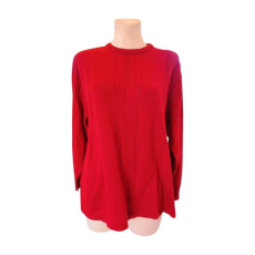  Bordó kötött női pulóver (méret: 46/L)