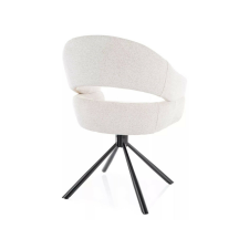  Borgo Raven Forgó Étkezőszék Bézs Szövet Fekete Vázzal bútor