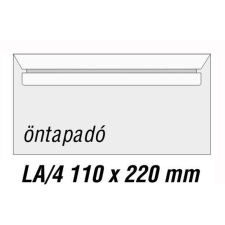  Boríték LA4 110x220mm szilikonos bélésnyomott bal ablakos 45x90 mm boríték