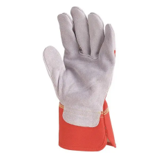  Bőrkesztyű COVERGUARD vászon piros 8-as 2 darab/pár