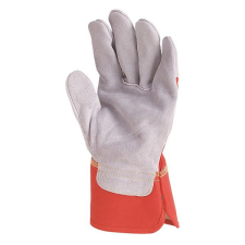  Bőrkesztyű COVERGUARD vászon piros 9-es 2 darab/pár védőkesztyű