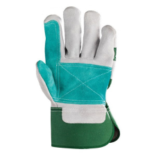  Bőrkesztyű COVERGUARD vászon zöld 12-es 2 darab/pár védőkesztyű