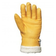  BŐRKESZTYŰ, TÉLI,ISLANDE,SÁRGA SZÍNMARHA/SZŐRMEBÉLÉS 32CM (11)