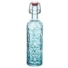Bormioli Rocco Bormioli Oriente BLUE csatos üveg 1 liter, (kék) konyhai eszköz