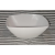 Bormioli Rocco Eclissi Bianco, fehér üveg salátás tálka, szögletes, 46 cl, 136x136 mm