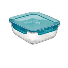  Bormioli Rocco Ételtároló doboz, üveg, 18 cm, szögletes, Frigo Evolution, 119895 konyhai eszköz
