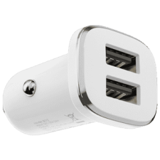 Borofone Autós töltő dupla USB 2.1A, fehér (Bz12W) autós kellék