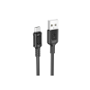 Borofone BX111 FELIZ MICRO USB KÁBEL 2.4A 1 MÉTER FEKETE