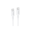 Borofone BX111 FELIZ USB TYPE-C / TYPE-C 60W KÁBEL 1 MÉTER FEHÉR