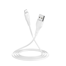 Borofone BX18 Lightning Charging Data Cable 3m White (BX18LIGHTNING) kábel és adapter