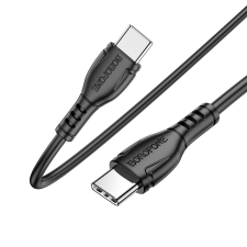 Borofone BX51 USB-C apa - USB-C apa Adat és töltő kábel - Fekete (1m) kábel és adapter