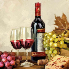 Boros szalvéta - Wine &, Grapes papírárú, csomagoló és tárolóeszköz
