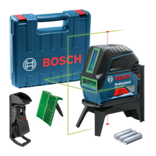 Bosch 0601066J00 GCL 2-15 G zöld Kombilézer + RM 1 Tartó mérőműszer