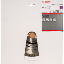 Bosch 2608640445 Multi Material 80T 210mm Körfűrészlap (2608640445) fűrészlap