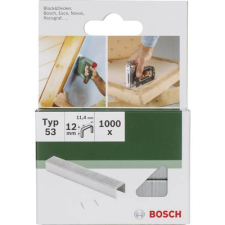 Bosch Accessories Kapocs 53-es típus 1000 db Bosch 2609255823 Kapocstípus 53 Méret (H x Sz) 14 mm x 11.4 mm (2609255823) gemkapocs, tűzőkapocs