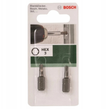 Bosch Csavarozó bit Standard HEX Bosch 2609255949 3 mm hossz:25 mm (2609255949) szerszám kiegészítő