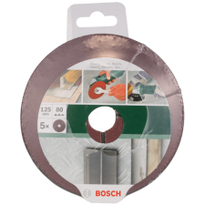 Bosch CSISZOLÓKORONG KÉSZLET 5 DB D:125MM G:80MM SAROKCSISZOLÓHOZ csiszolókorong és vágókorong