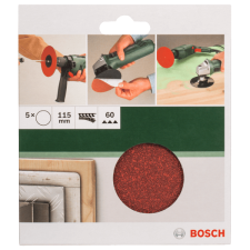Bosch CSISZOLÓLAP 5DB D:115MM G:60 PAPÍR SAROKCSISZOLÓHOZ csiszolókorong és vágókorong