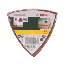 Bosch Csiszolólapkészlet deltacsiszolóhoz, 40-es szemcseméret, 25 részes barkácsolás, csiszolás, rögzítés