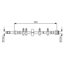 Bosch fékcső BOSCH 1 987 481 667 autóalkatrész