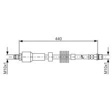 Bosch fékcső BOSCH 1 987 481 688 autóalkatrész