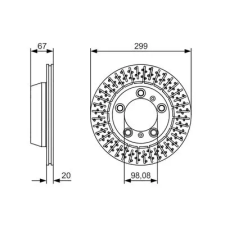 Bosch féktárcsa 0 986 479 A09 autóalkatrész