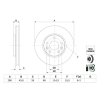 Bosch féktárcsa 0 986 479 F05