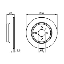 Bosch féktárcsa BOSCH 0 986 478 640 féktárcsa