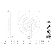 Bosch féktárcsa BOSCH 0 986 479 E97 féktárcsa