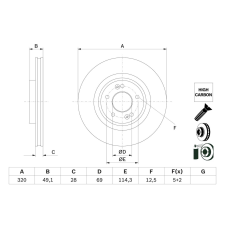 Bosch féktárcsa BOSCH 0 986 479 F35 féktárcsa