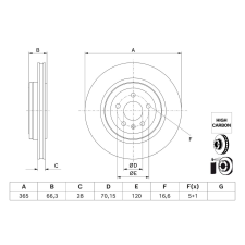 Bosch féktárcsa BOSCH 0 986 479 J99 autóalkatrész