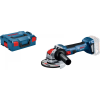 Bosch GWX 18V-7 Professional Akkumulátoros sarokcsiszoló + L-Boxx - akku és töltő nélkül (06019H9102)