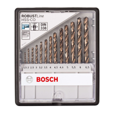 Bosch HSS-Co Robust Line Fémfúró készlet (13 db/csomag) barkácsgép tartozék
