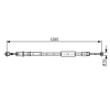 Bosch huzal, rögzítőfék 1 987 482 026