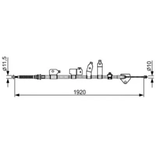 Bosch huzal, rögzítőfék 1 987 482 438 autóalkatrész
