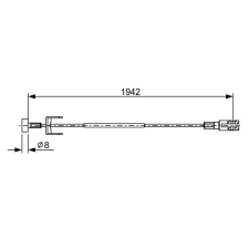Bosch huzal, rögzítőfék BOSCH 1 987 482 643 autóalkatrész