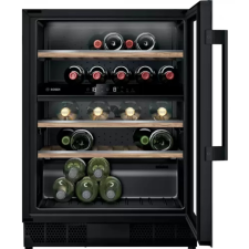 Bosch KUW21AHG0 Serie 6 Borhűtő üvegajtóval 82 x 60 cm fekete borhűtőgép