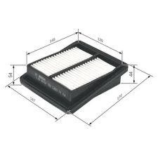 Bosch légszűrő F 026 400 054 autóalkatrész
