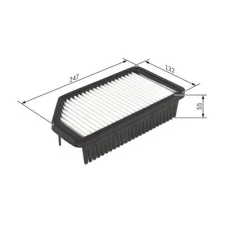 Bosch légszűrő F 026 400 414 autóalkatrész