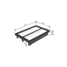 Bosch légszűrő F 026 400 439 autóalkatrész