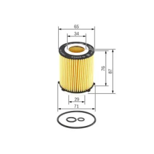 Bosch olajszűrő F 026 407 166 autóalkatrész
