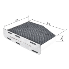 Bosch szűrő, utastér levegő BOSCH 1 987 432 597 autóalkatrész