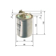 Bosch Üzemanyagszűrő 0 450 906 334 autóalkatrész