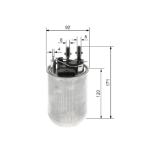 Bosch Üzemanyagszűrő BOSCH F 026 402 200 üzemanyagszűrő