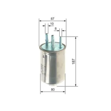 Bosch Üzemanyagszűrő F 026 402 740 autóalkatrész